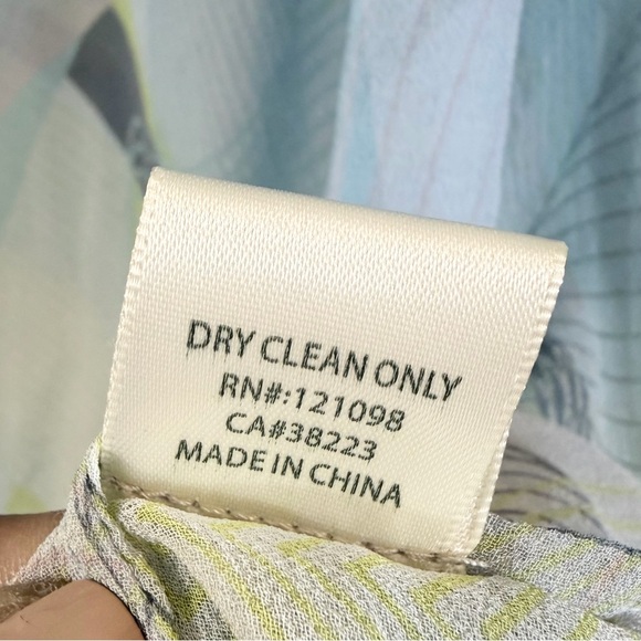 Gypsy 05 Blue Silk Blouse Size S Poncho Cap Sleeve Coverup Sheer Casual Summer - Picture 8 of 9